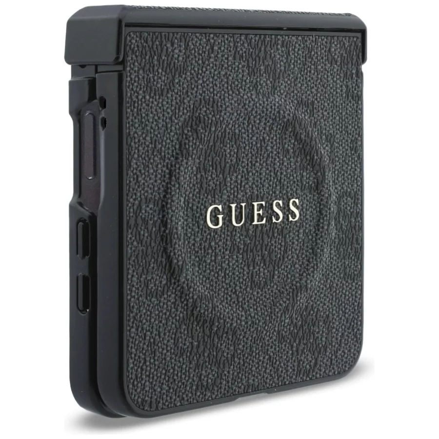 Etui Guess 4G Classic MagSafe na Samsung Galaxy Z Flip 8 - czarne