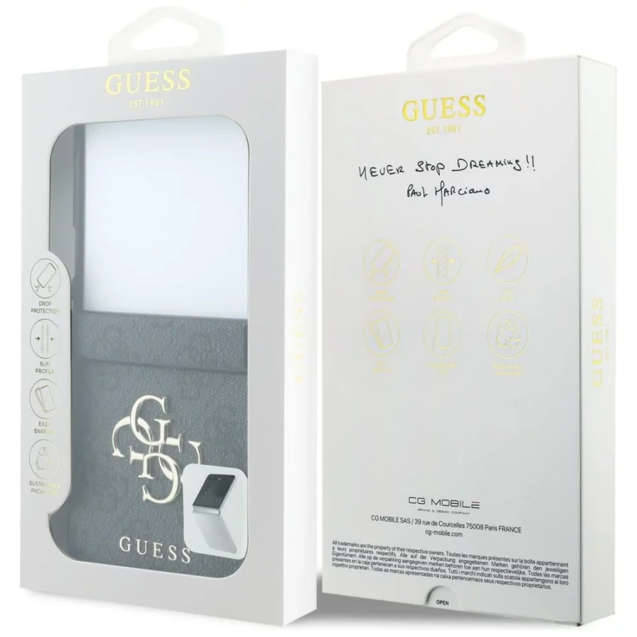 Etui Guess Big 4G Logo na Samsung Galaxy Z Flip 8 - czarne