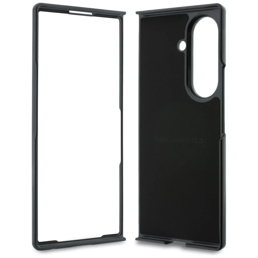 Etui Karl Lagerfeld Karl&Choupette Pins MagSafe na Samsung Galaxy Z Fold 8 Ultra - czarne