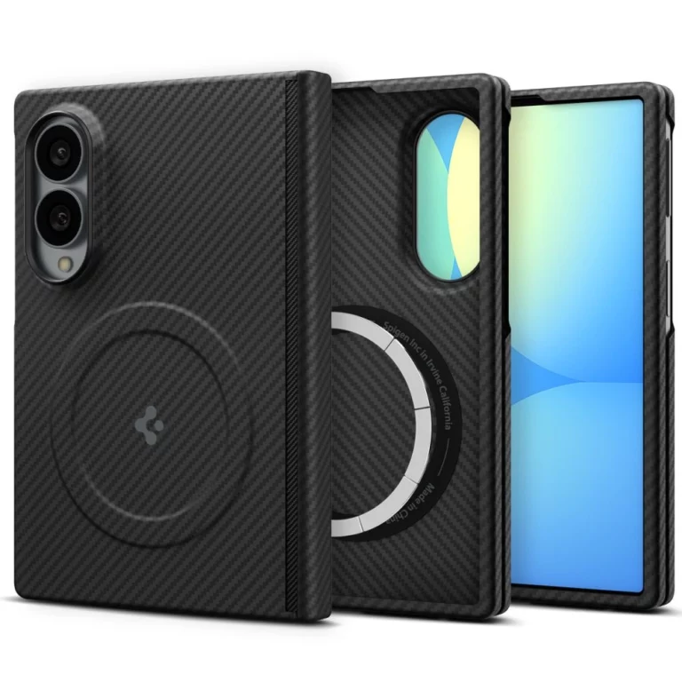 Etui Spigen AirSkin Aramid MagFit MagSafe na Samsung Galaxy Z Fold 8 - czarne