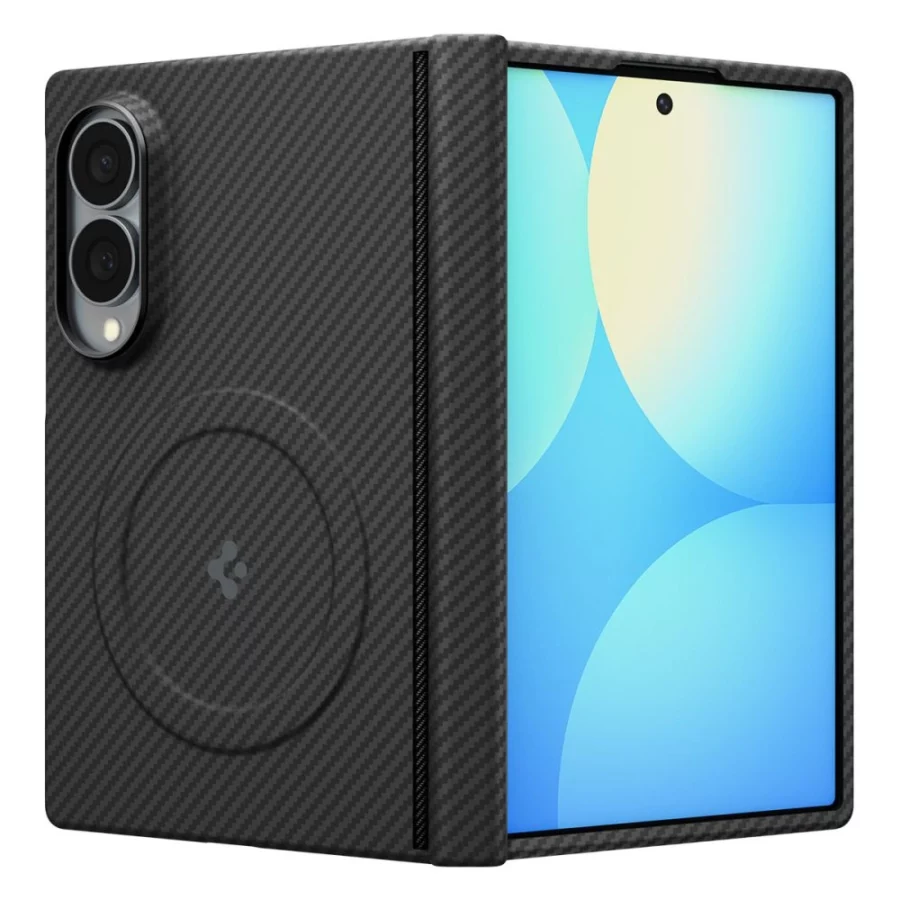 Etui Spigen AirSkin Aramid MagFit MagSafe na Samsung Galaxy Z Fold 8 - czarne