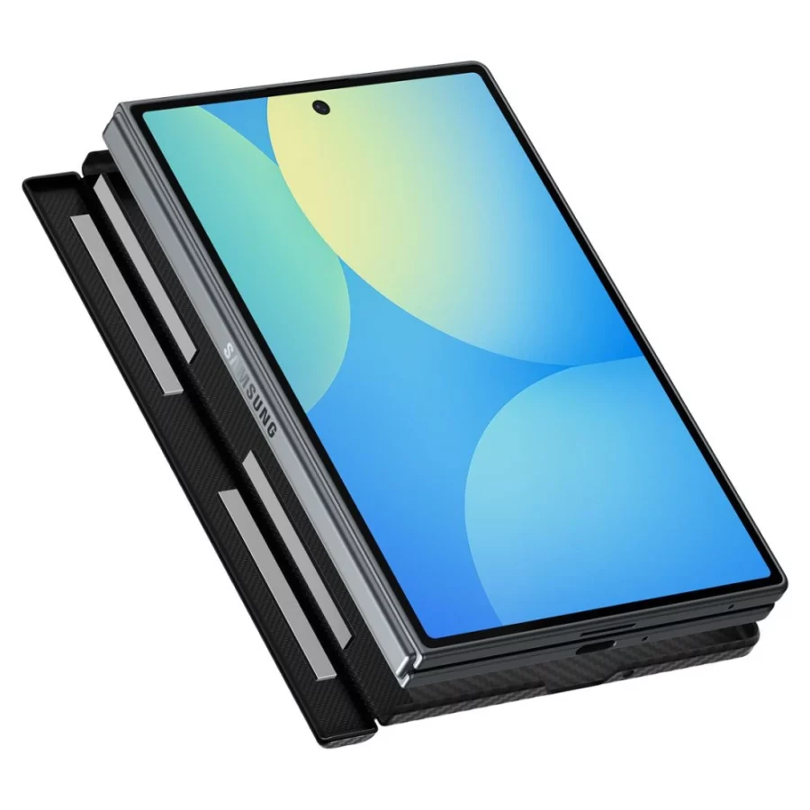 Etui Spigen AirSkin Aramid MagFit MagSafe na Samsung Galaxy Z Fold 8 - czarne