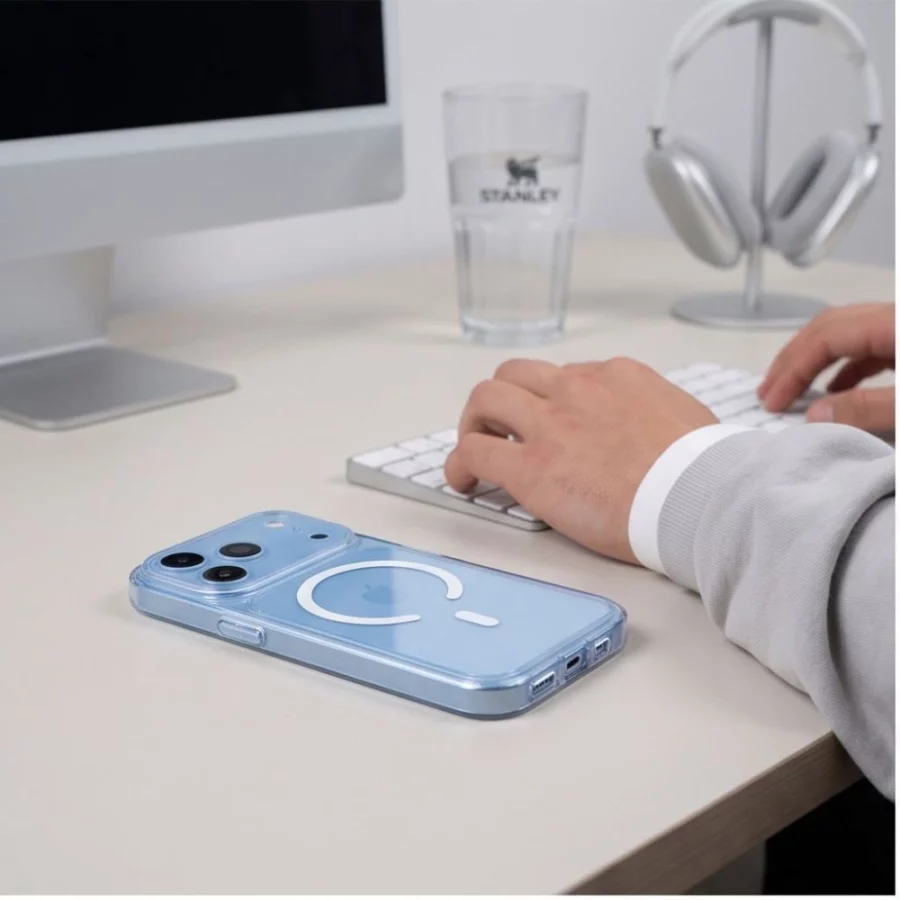 Etui Tech-Protect MagPeak MagSafe CC na iPhone 18 Pro Max / 17 Pro Max - przezroczyste