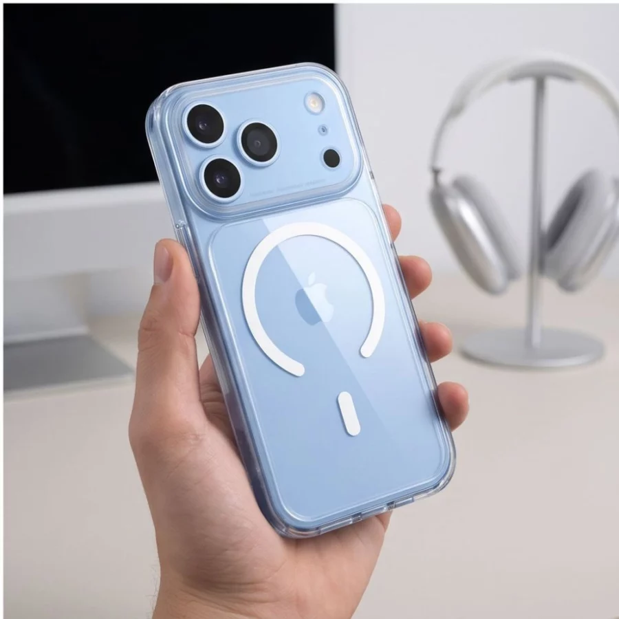 Etui Tech-Protect MagPeak MagSafe CC na iPhone 18 Pro Max / 17 Pro Max - przezroczyste