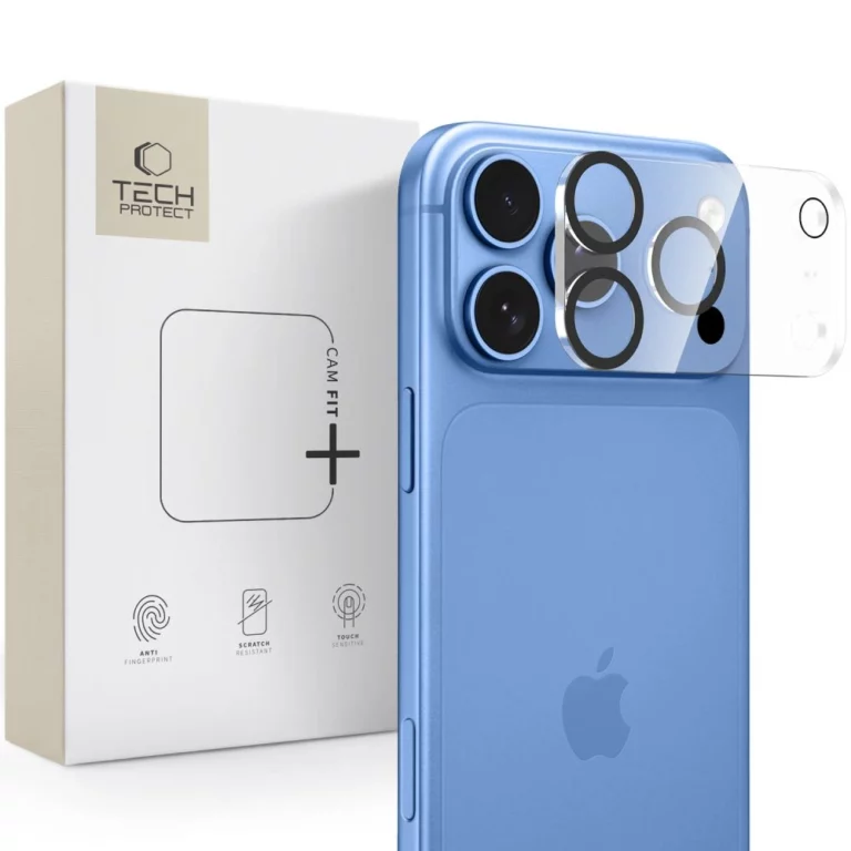 Osłona aparatu Tech-Protect Cam Fit+ na iPhone 18 Pro Max - przezroczysta