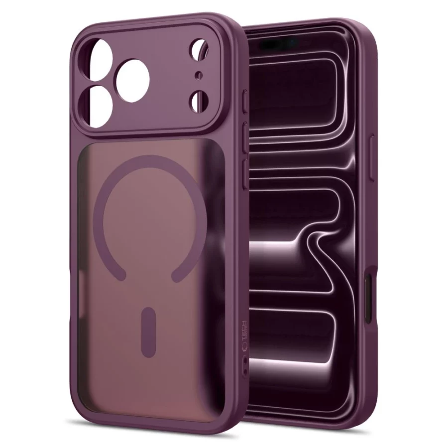 Etui Tech-Protect BasicMag MagSafe na iPhone 17 Pro / 18 Pro - burgundowe matowe