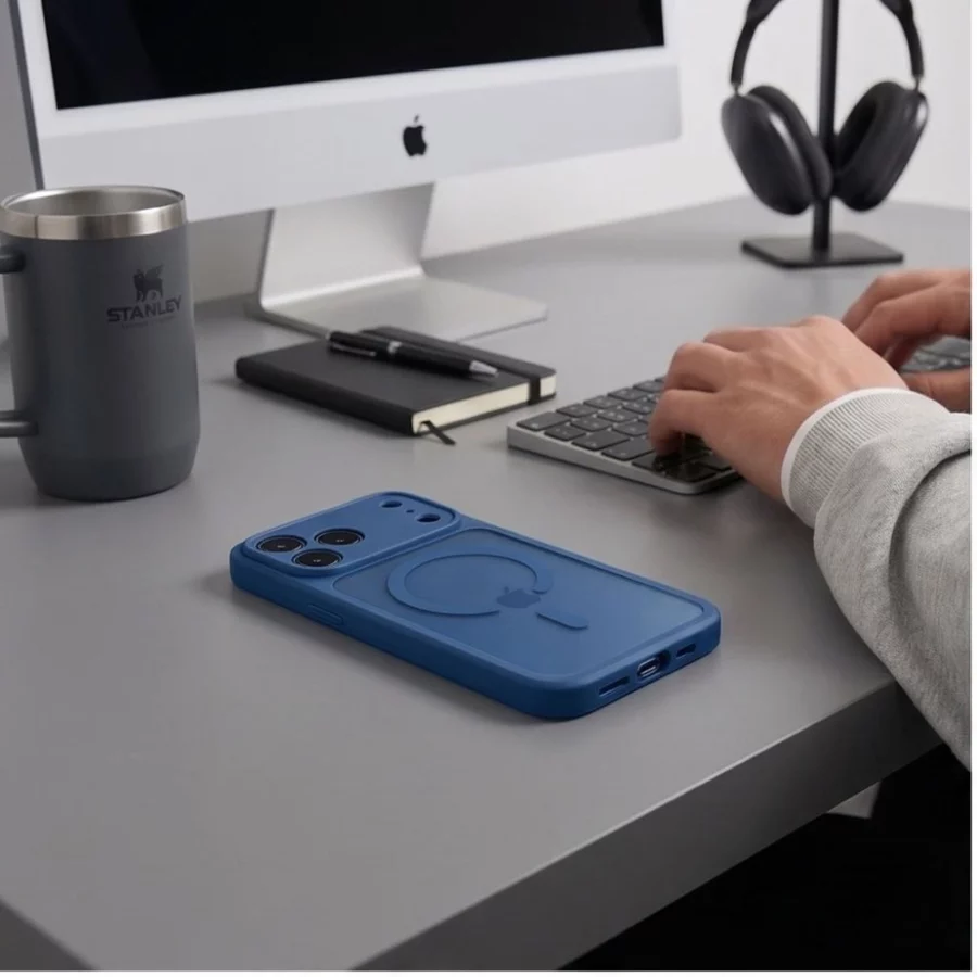 Etui Tech-Protect BasicMag MagSafe na iPhone 17 Pro / 18 Pro - ciemnoniebieskie matowe