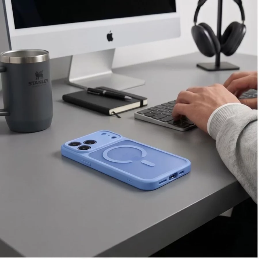 Etui Tech-Protect BasicMag MagSafe na iPhone 17 Pro / 18 Pro - jasnoniebieskie matowe