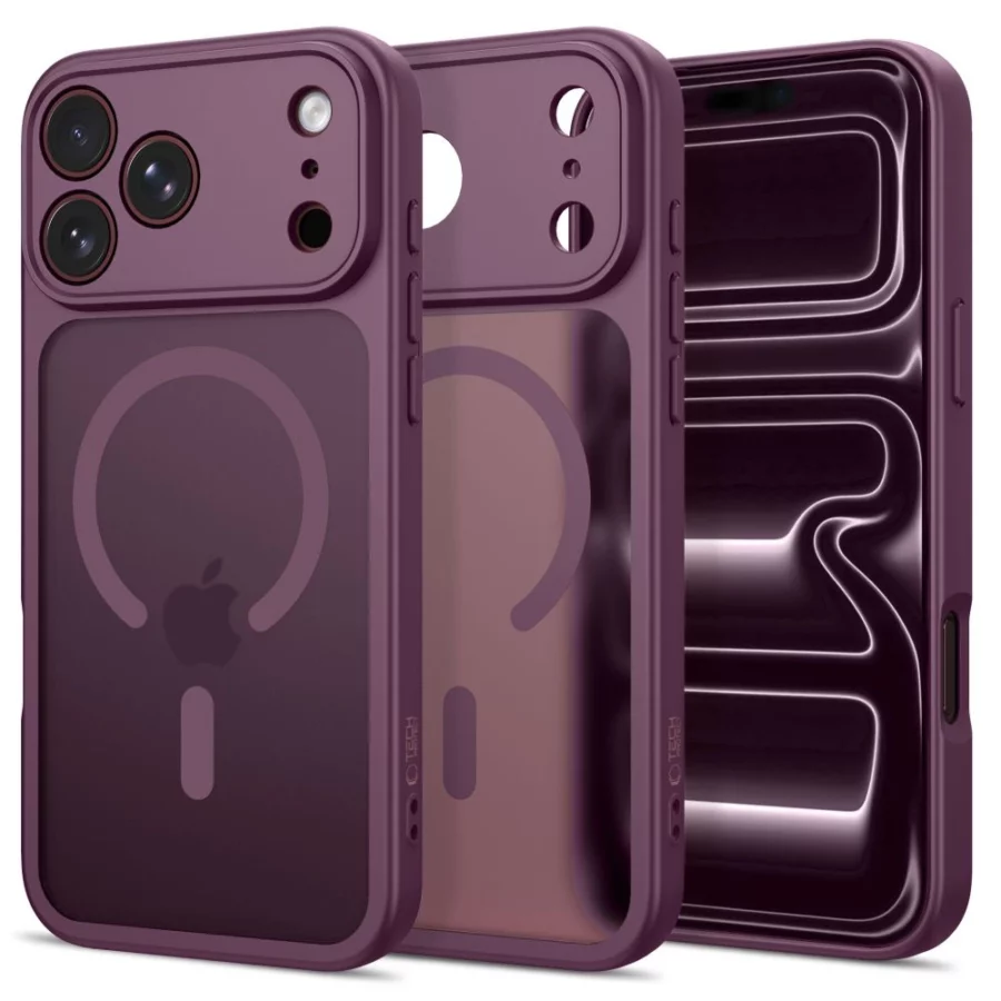 Etui Tech-Protect BasicMag MagSafe na iPhone 17 Pro Max / 18 Pro Max - burgundowe matowe