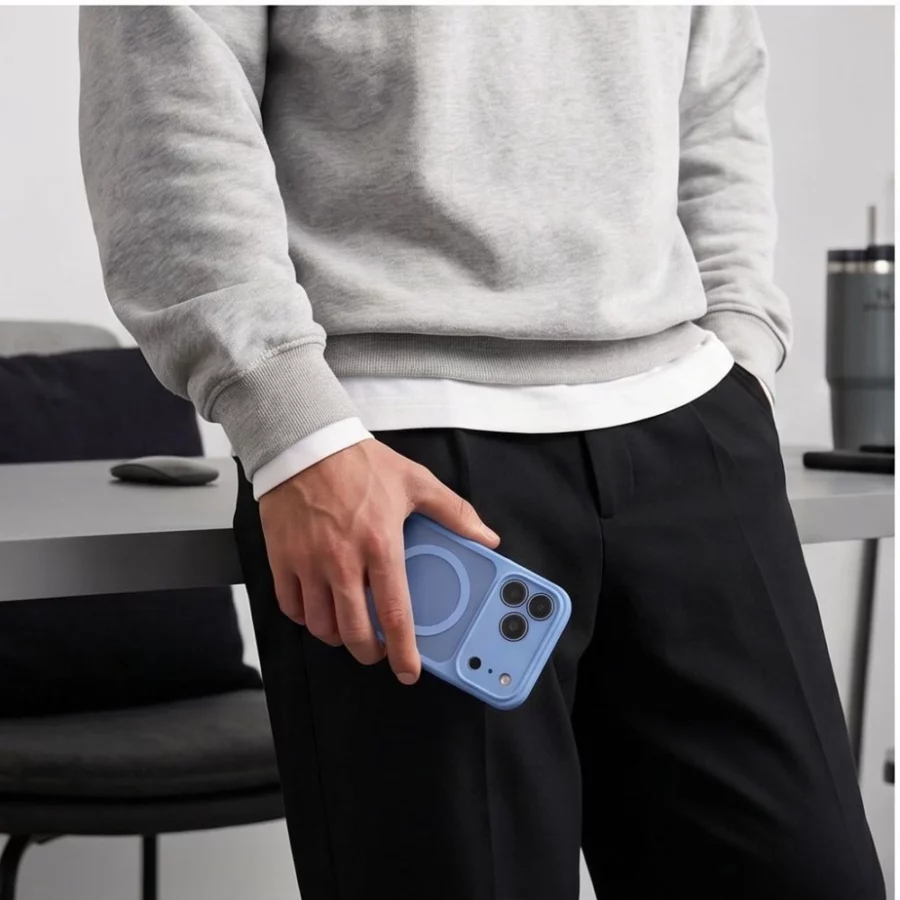 Etui Tech-Protect BasicMag MagSafe na iPhone 17 Pro Max / 18 Pro Max - jasnoniebieskie matowe