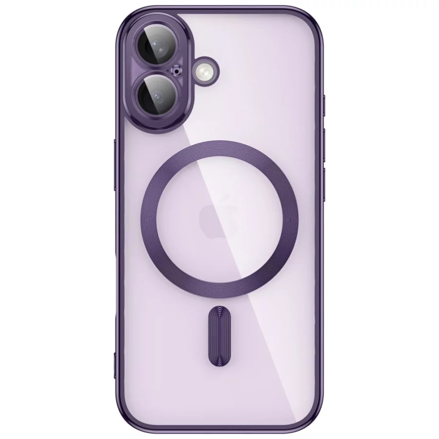Etui Tech-Protect MagFlex na iPhone 17 - przezroczysto-fioletowe