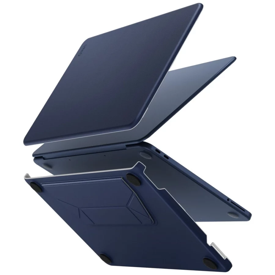 Etui UNIQ Lyden Versa na MacBook Neo - granatowe