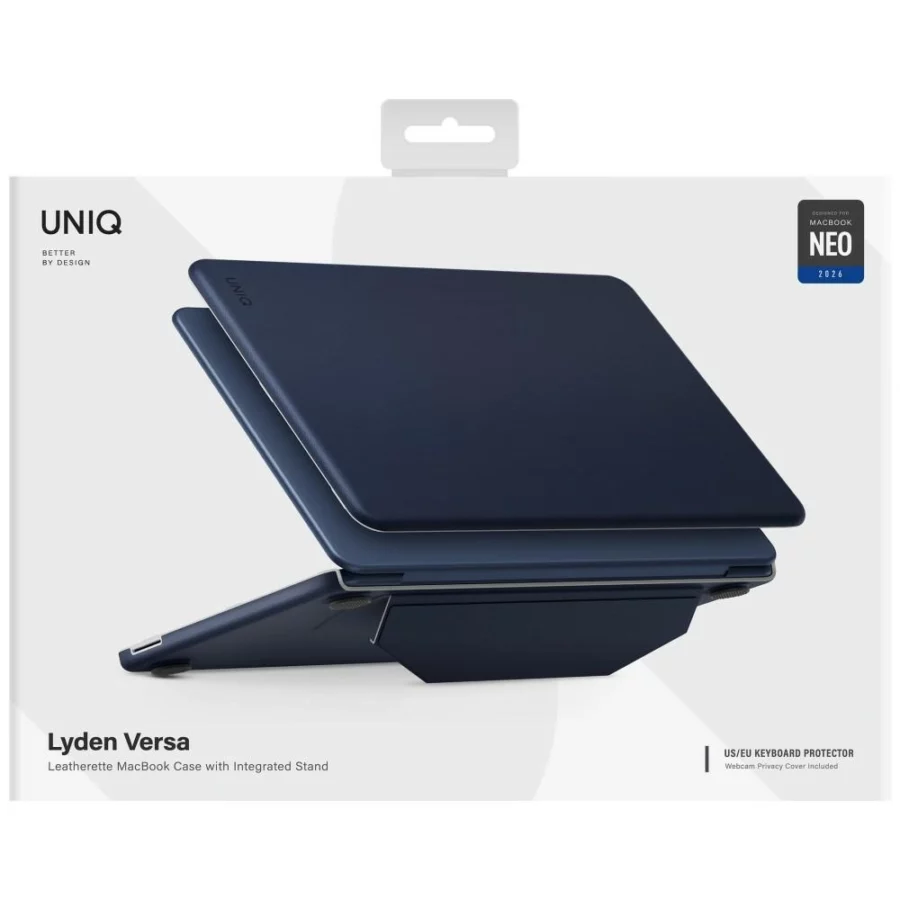 Etui UNIQ Lyden Versa na MacBook Neo - granatowe