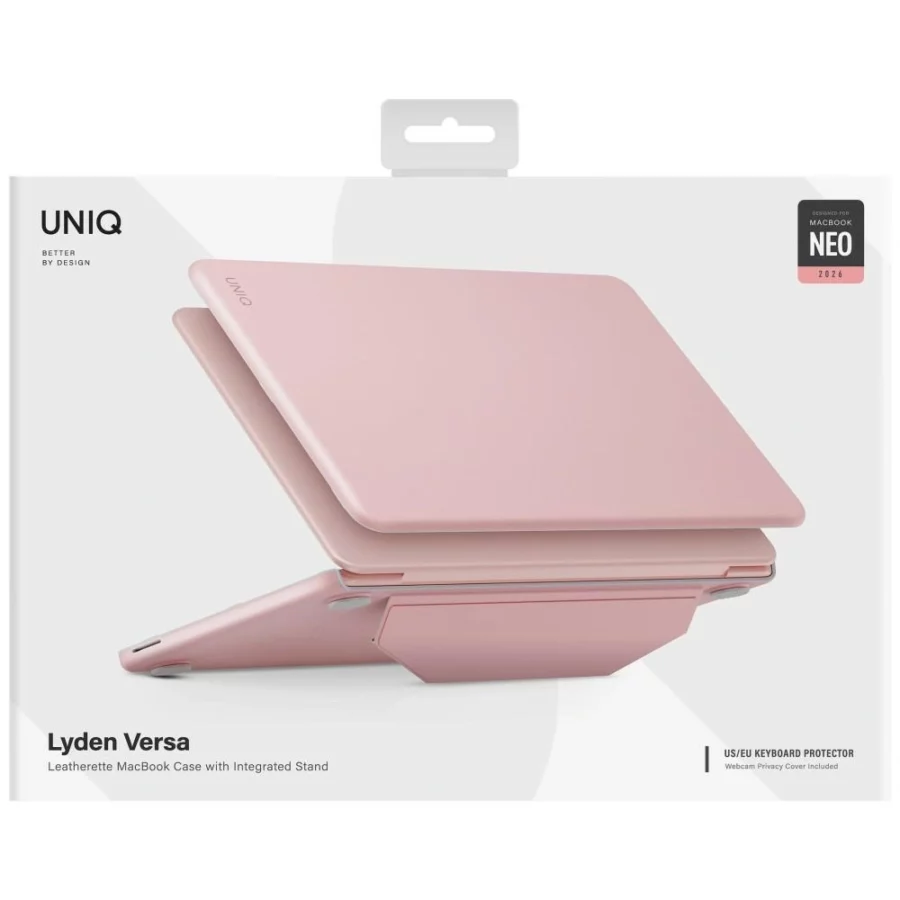 Etui UNIQ Lyden Versa na MacBook Neo - różowe