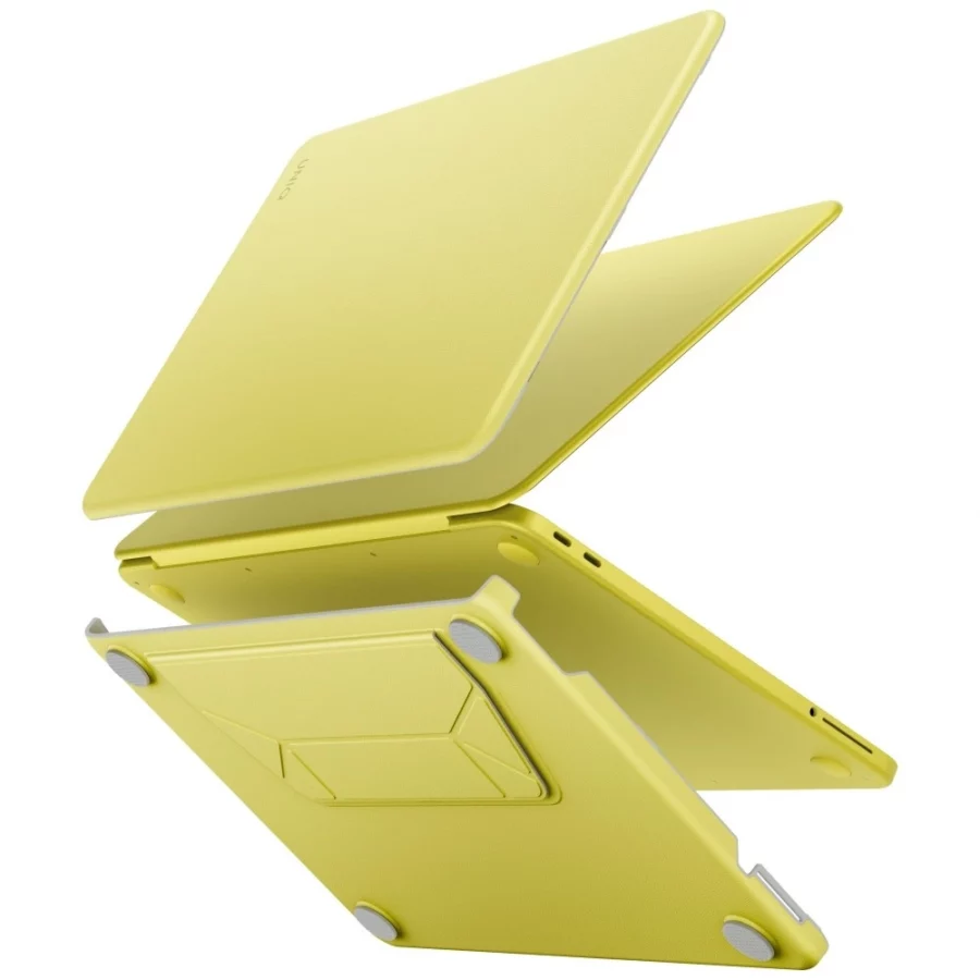 Etui UNIQ Lyden Versa na MacBook Neo - żółte