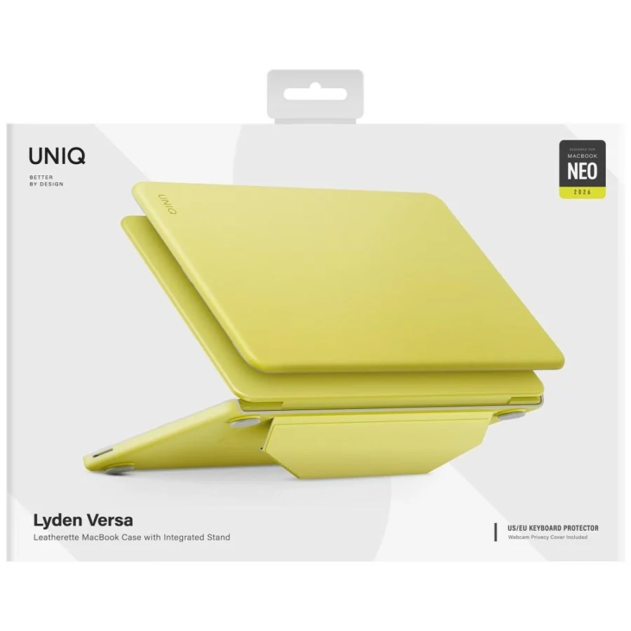 Etui UNIQ Lyden Versa na MacBook Neo - żółte