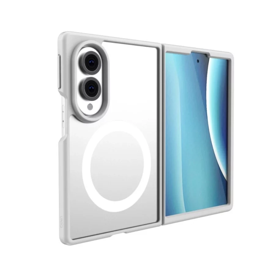 Etui UNIQ Veren AF Magclick Charging na Samsung Galaxy Z Fold 8 - białe