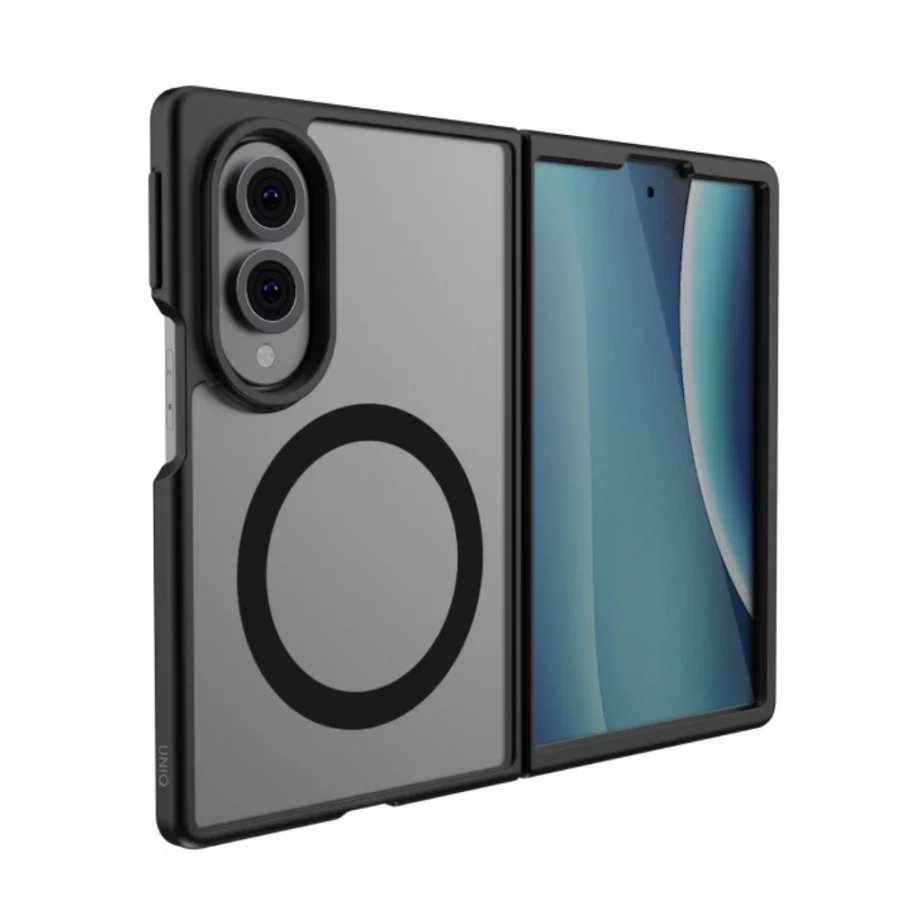 Etui UNIQ Veren AF Magclick Charging na Samsung Galaxy Z Fold 8 - czarne