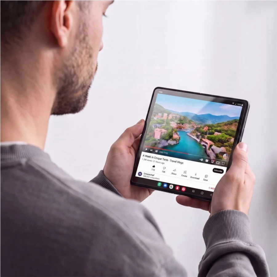 Zestaw ochronny 2x szkło hartowane Tech-Protect Glass Fit+ + 2x Folia hydrożelowa Tech-Protect Hydro Flex+  4in1 na Samsung Galaxy Z Fold 8 Ultra