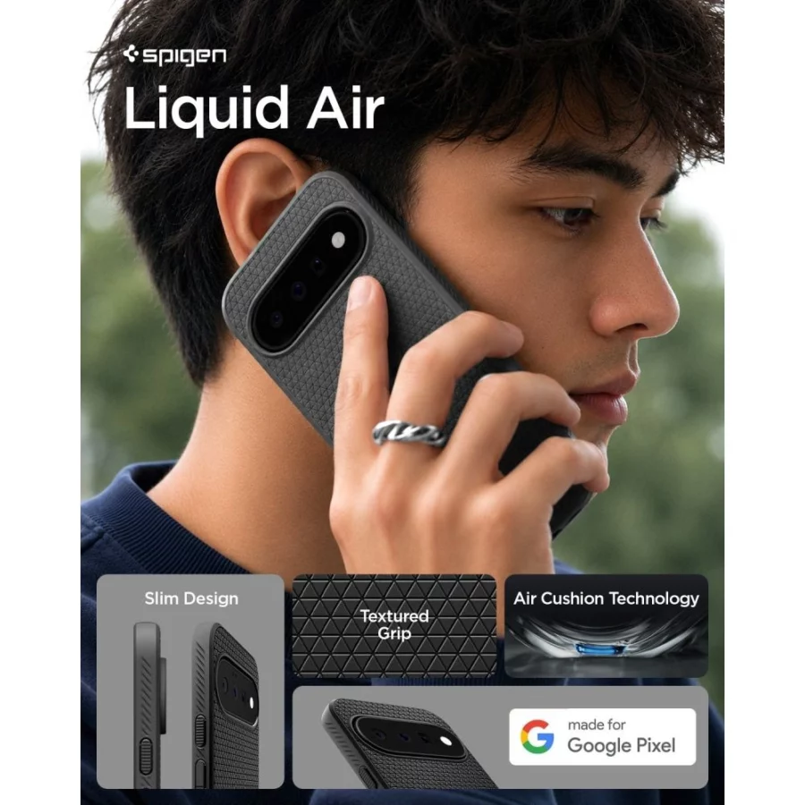 Etui Spigen Liquid Air na Google Pixel 11 - czarne matowe