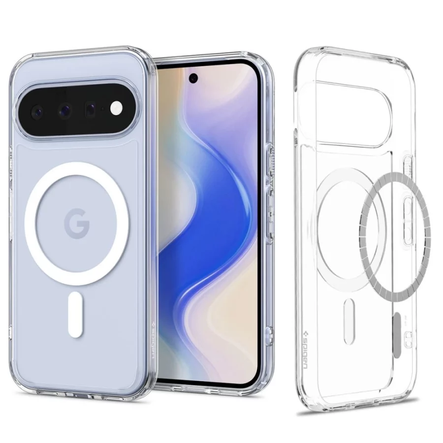 Etui Spigen Ultra Hybrid Mag MagSafe na Google Pixel 11 - przezroczysto-białe