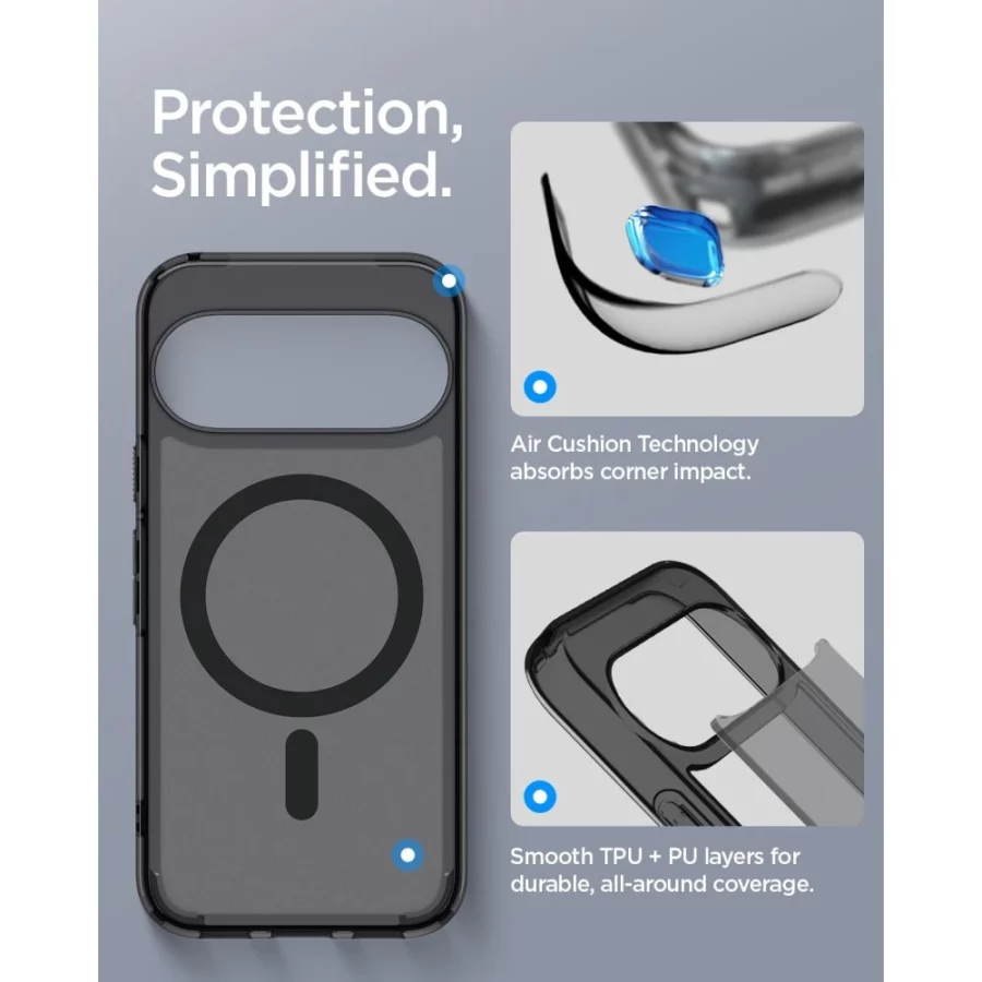 Etui Spigen Ultra Hybrid Mag MagSafe na Google Pixel 11 - czarno-szare