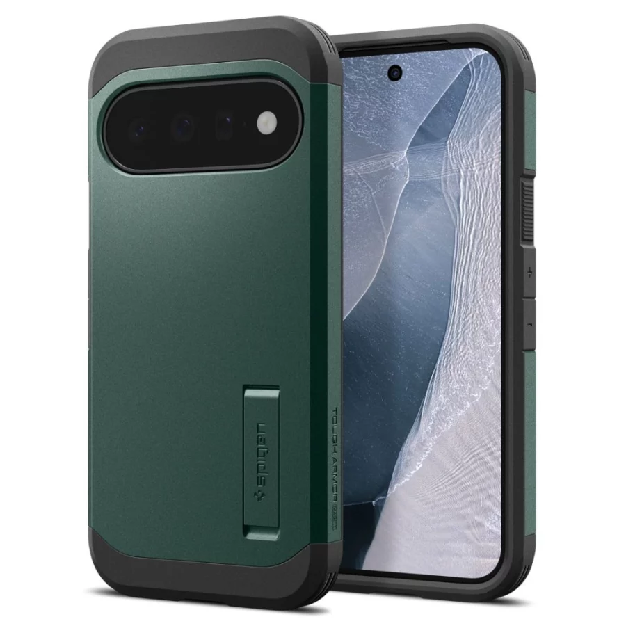 Etui Spigen Tough Armor Mag MagSafe na Google Pixel 11 - ciemnozielone