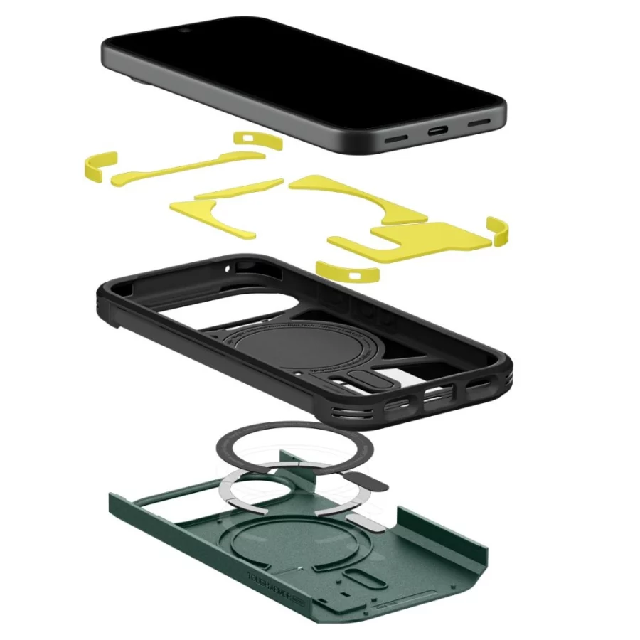 Etui Spigen Tough Armor Mag MagSafe na Google Pixel 11 - ciemnozielone