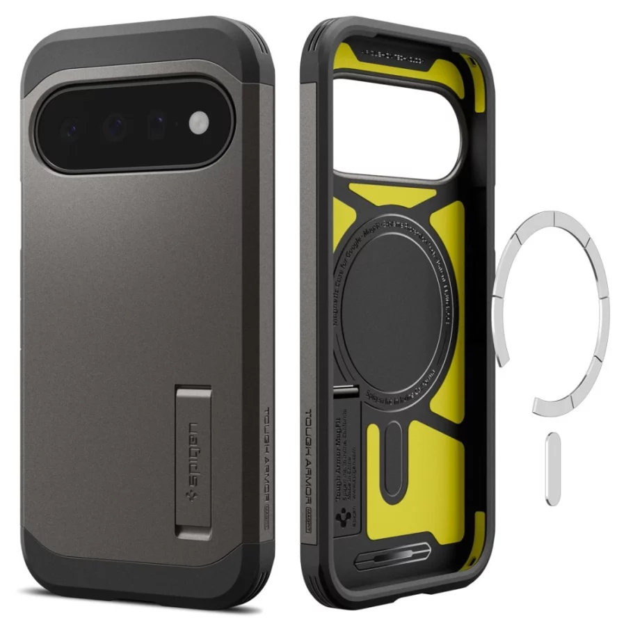 Etui Spigen Tough Armor Mag MagSafe na Google Pixel 11 - ciemnoszare