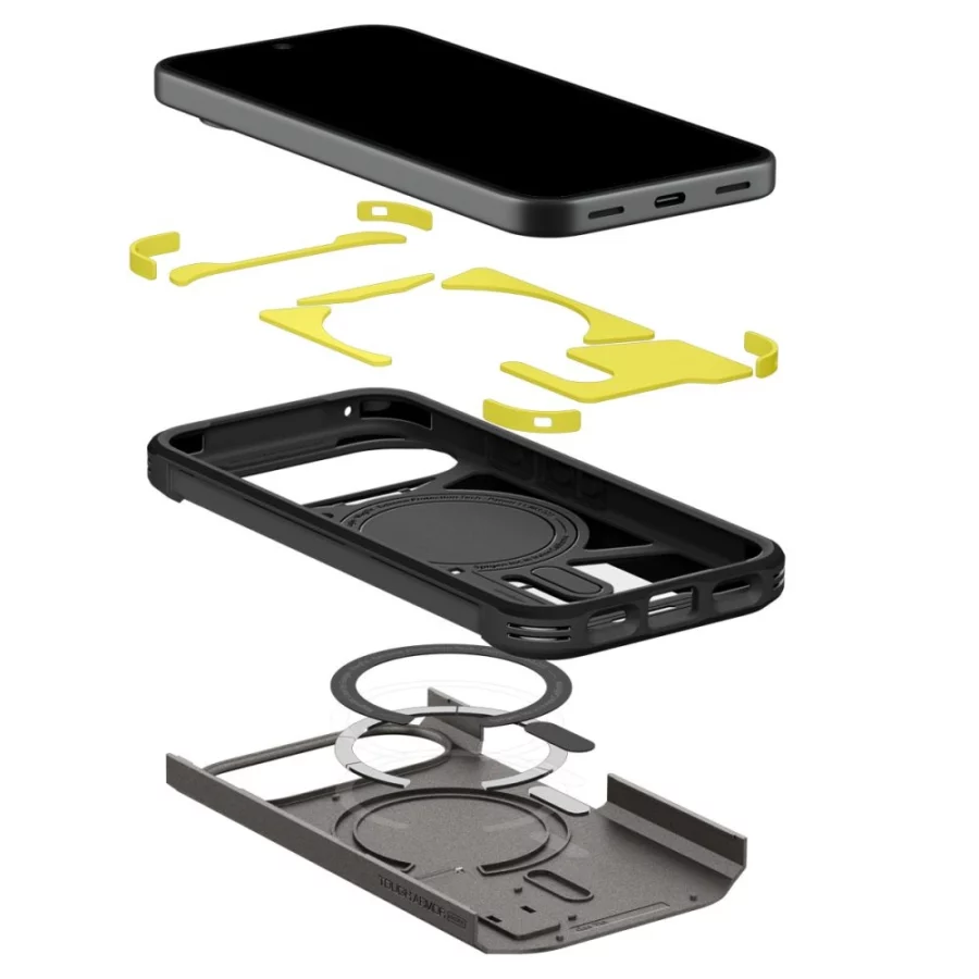 Etui Spigen Tough Armor Mag MagSafe na Google Pixel 11 - ciemnoszare