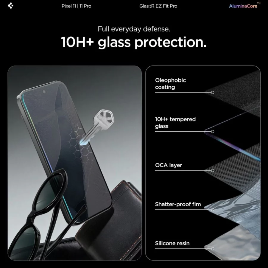 Szkło hartowane Spigen Glas.tR EZ Fit Pro 2-Pack na Google Pixel 11 / 11 Pro