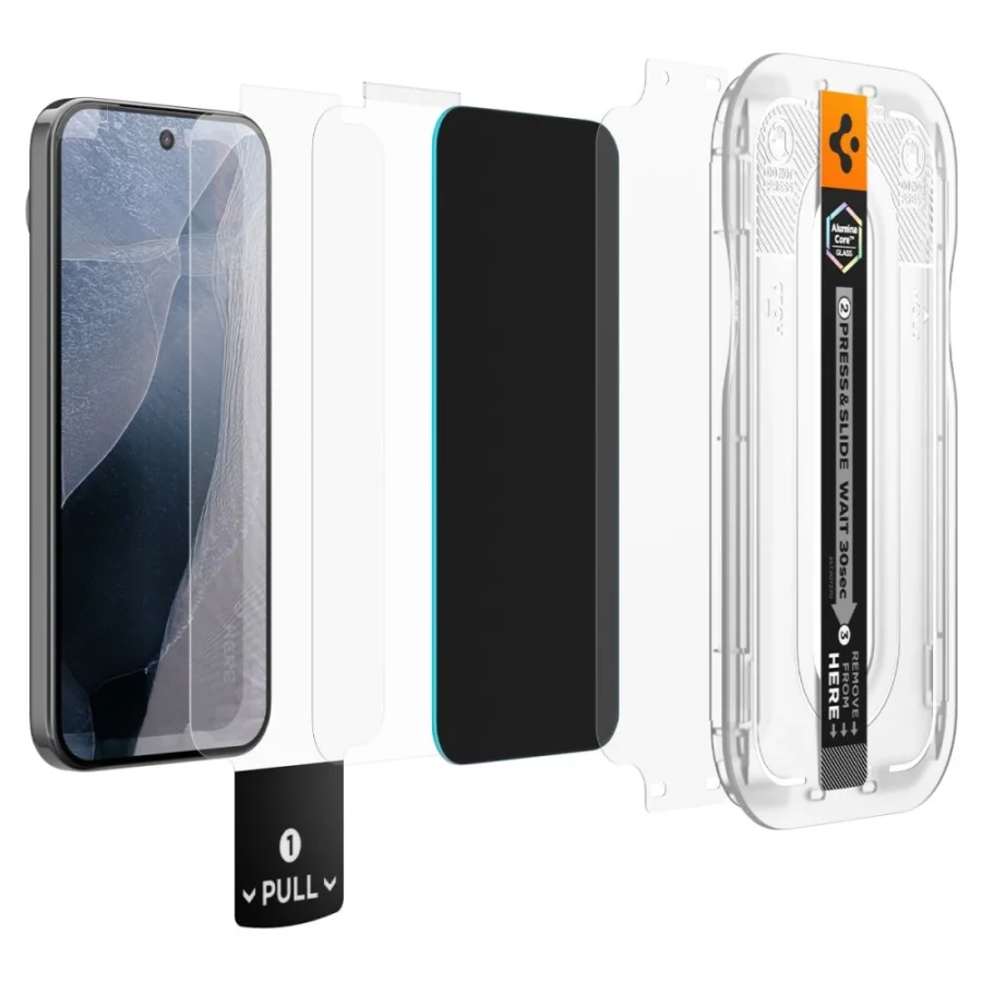 Szkło hartowane Spigen Glas.tR EZ Fit Pro HD 2-Pack prywatyzujące na Google Pixel 10 / 11