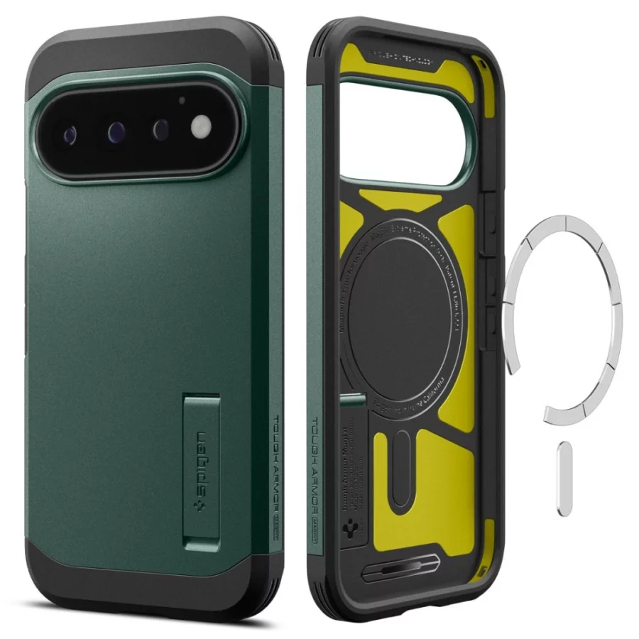 Etui Spigen Tough Armor Mag MagSafe na Google Pixel 11 Pro - ciemnozielone