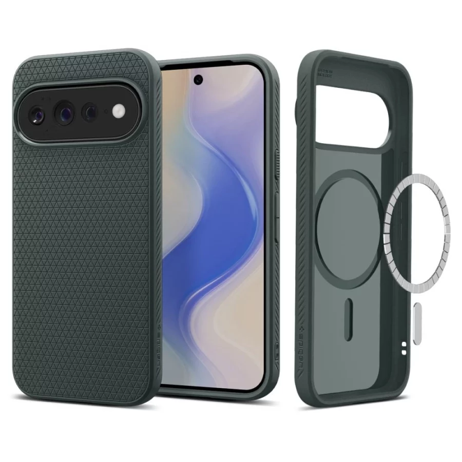 Etui Spigen Liquid Air Mag MagSafe na Google Pixel 11 Pro XL - ciemnozielone
