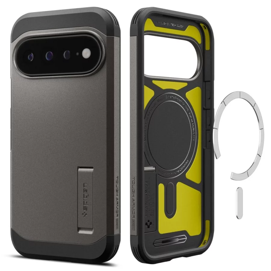 Etui Spigen Tough Armor Mag MagSafe na Google Pixel 11 Pro XL - ciemnoszare