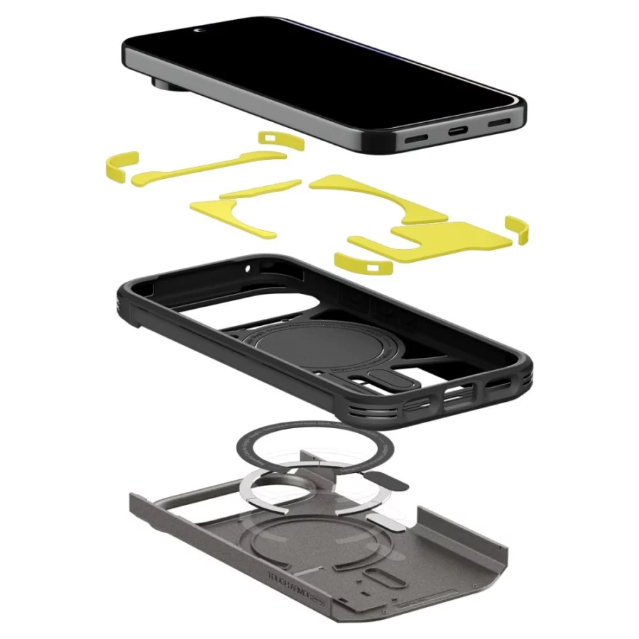 Etui Spigen Tough Armor Mag MagSafe na Google Pixel 11 Pro XL - ciemnoszare