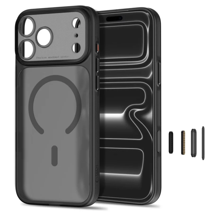Etui Tech-Protect MagPrime MagSafe CC na iPhone 18 Pro / iPhone 17 Pro - czarne matowe
