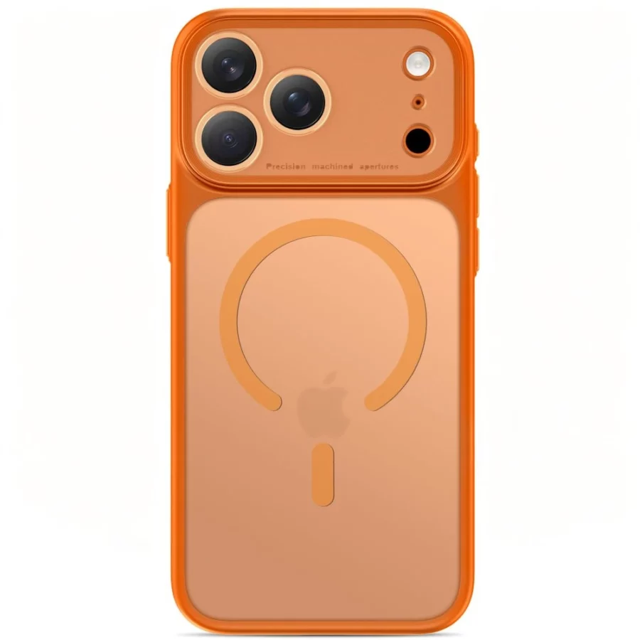 Etui Tech-Protect MagPrime MagSafe CC na Iphone 18 Pro / 17 Pro - pomarańczowe matowe