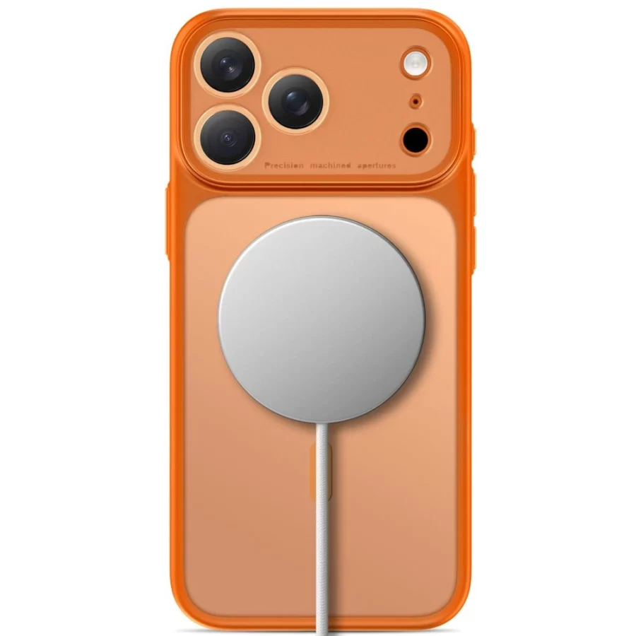 Etui Tech-Protect MagPrime MagSafe CC na Iphone 18 Pro / 17 Pro - pomarańczowe matowe