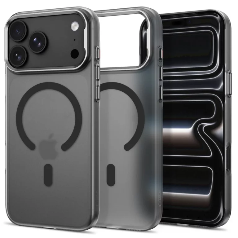 Etui Tech-Protect MagZero MagSafe na iPhone 17 Pro / 18 Pro - półprzezroczysto-czarne matowe