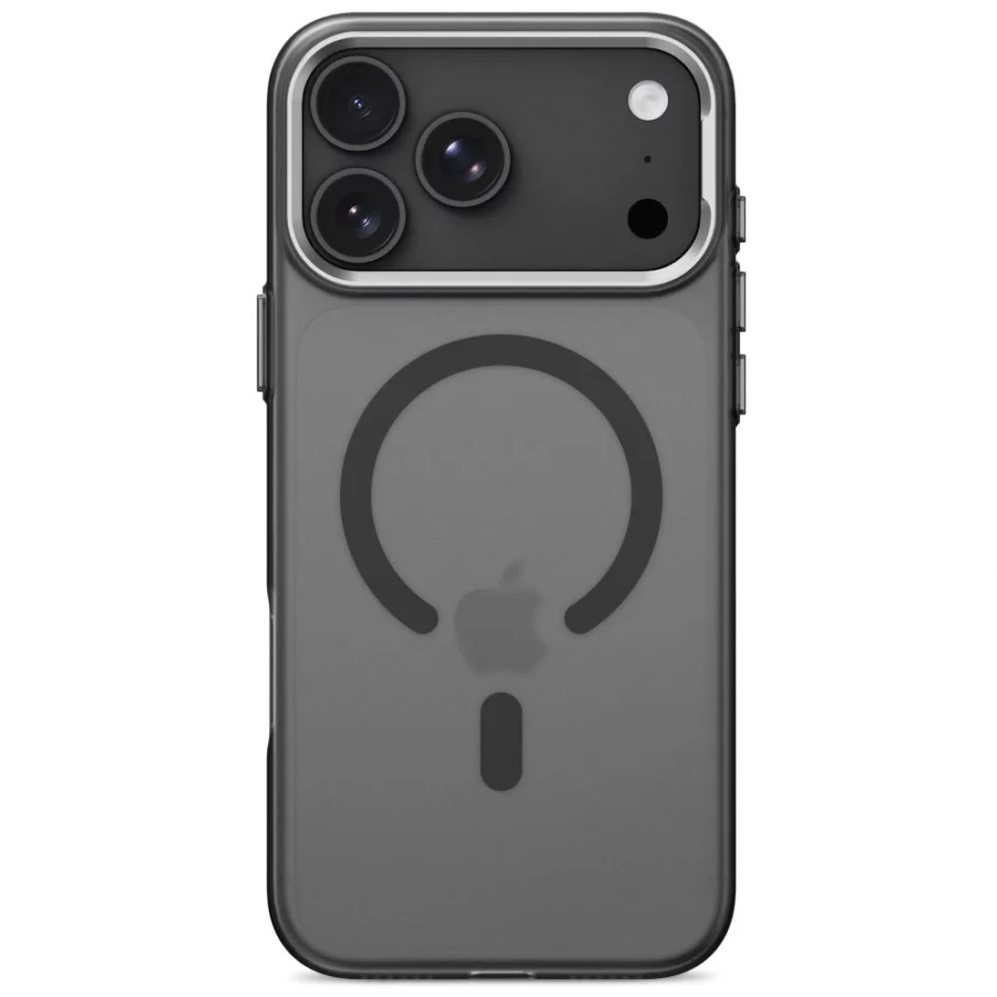 Etui Tech-Protect MagZero MagSafe na iPhone 17 Pro / 18 Pro - półprzezroczysto-czarne matowe