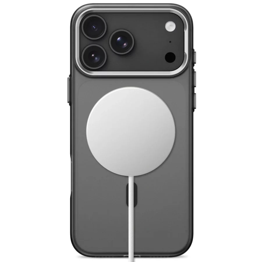 Etui Tech-Protect MagZero MagSafe na iPhone 17 Pro / 18 Pro - półprzezroczysto-czarne matowe