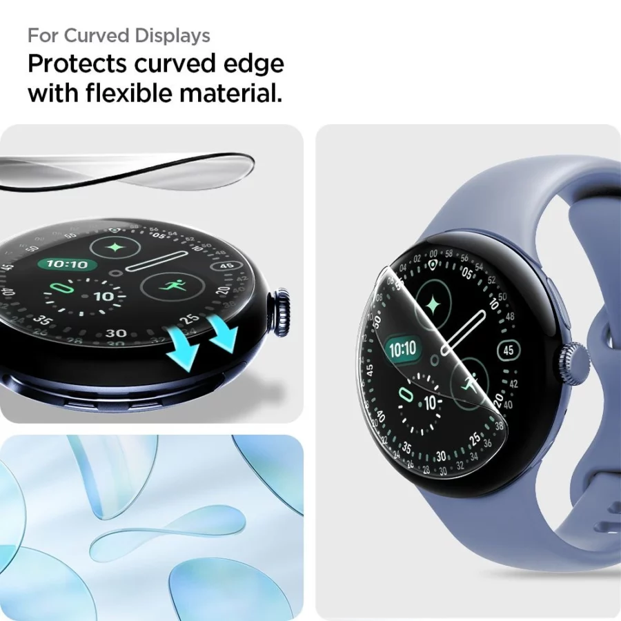 Folia hydrożelowa Spigen Elite Shield EZ Fit 2-Pack na Google Pixel Watch 45 mm