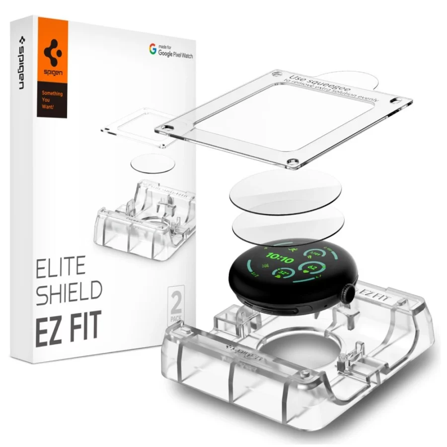 Folia hydrożelowa Spigen Elite Shield EZ Fit 2-Pack na Google Pixel Watch 41 mm