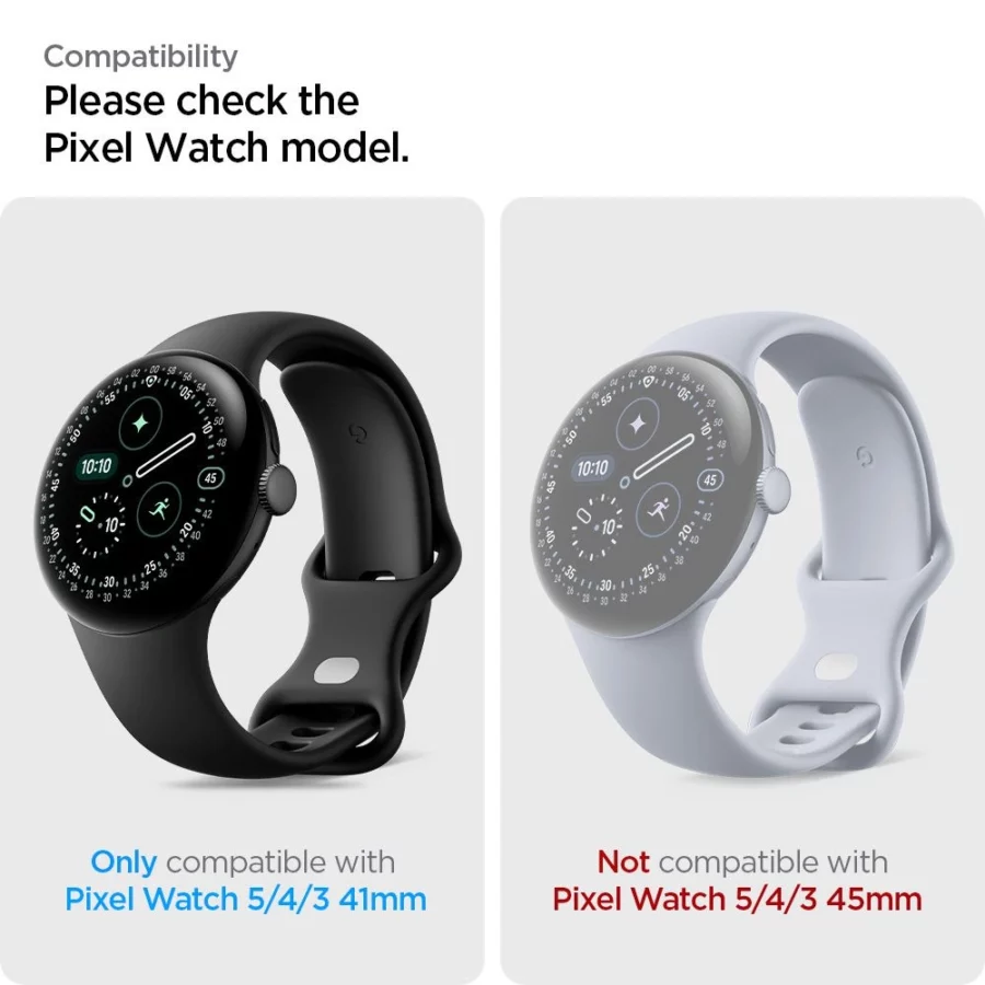 Folia hydrożelowa Spigen Elite Shield EZ Fit 2-Pack na Google Pixel Watch 41 mm