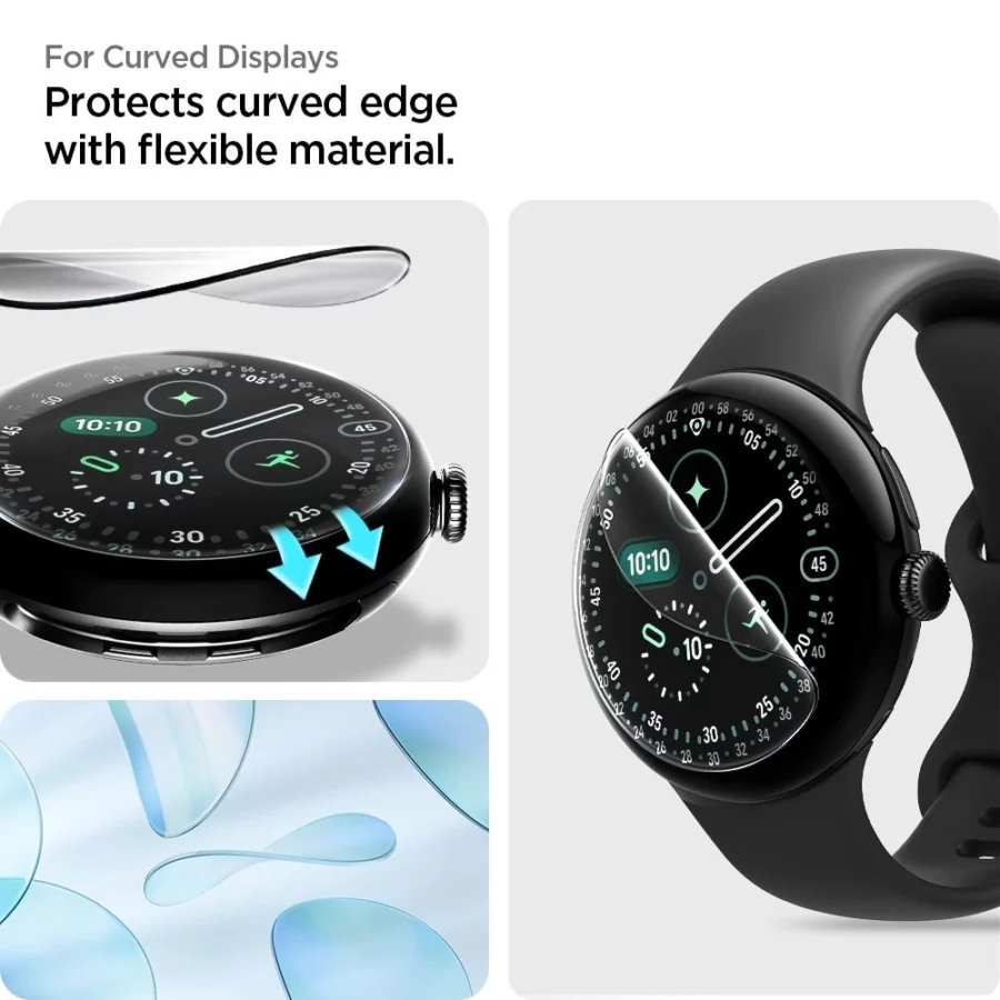 Folia hydrożelowa Spigen Elite Shield EZ Fit 2-Pack na Google Pixel Watch 41 mm