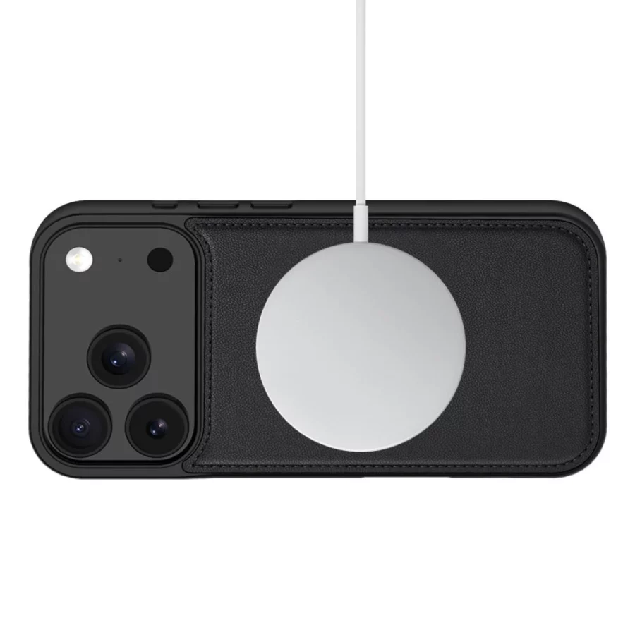 Etui Tech-Protect Wallet MagSafe na iPhone 17 Pro Max / 18 Pro Max - czarne matowe