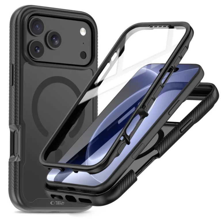 Etui Tech-Protect Defense MagSafe na iPhone 17 Pro / 18 Pro - czarne matowe