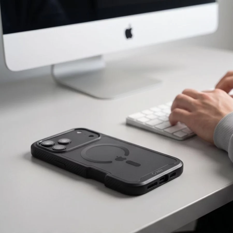 Etui Tech-Protect Defense MagSafe na iPhone 17 Pro / 18 Pro - czarne matowe