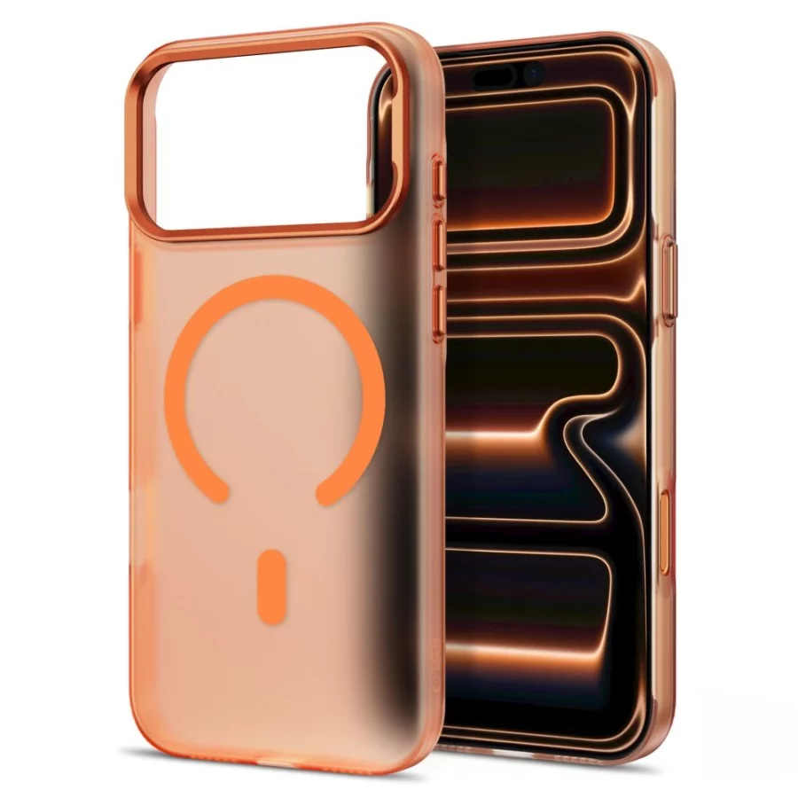Etui Tech-Protect MagZero MagSafe na iPhone 17 Pro / 18 Pro - pomarańczowe matowe